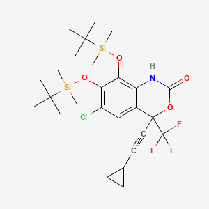 molecular formula C26H37ClF3NO4Si2 B13838443 7,8-bis((tert-Butyldimethylsilyl)oxy Efavirenz 