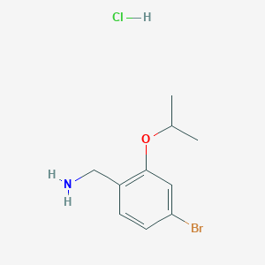 molecular formula C10H15BrClNO B1383845 4-Bromo-2-isopropoxybenzylamine hydrochloride CAS No. 2203071-55-8