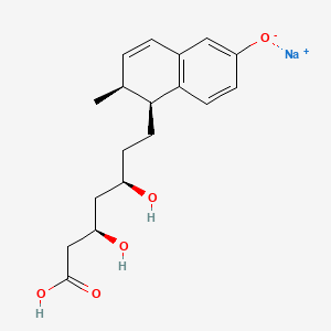 molecular formula C18H23NaO5 B13838461 1-Naphthaleneheptanoic acid, 1,2-dihydro-b,d,6-trihydroxy-2-methyl-,monosodium salt, (bR,dR,1S,2S)- 