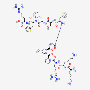 H-Lys-Lys-Arg-Pro-Hyp-Gly-2Thi-Ser-D-Phe-2Thi-Arg-OH