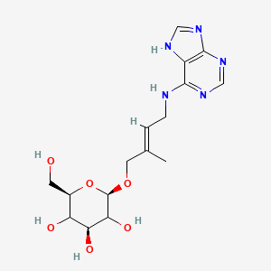 (2R,4S,6R)-2-(hydroxymethyl)-6-[(E)-2-methyl-4-(7H-purin-6-ylamino)but-2-enoxy]oxane-3,4,5-triol