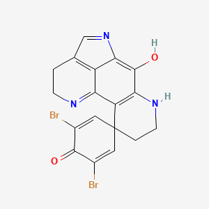 molecular formula C18H13Br2N3O2 B13838519 Discorhabdin C CAS No. 105372-81-4