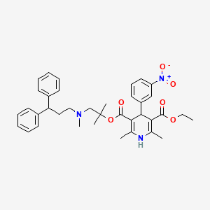 molecular formula C37H43N3O6 B13838524 5-Ethyl-demethyl Lercanidipine 