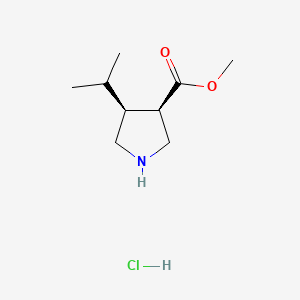 Methyl (3R,4S)-4-isopropylpyrrolidine-3-carboxylate Hydrochloride