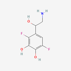 4-(2-Amino-1-hydroxyethyl)-3,6-difluorobenzene-1,2-diol