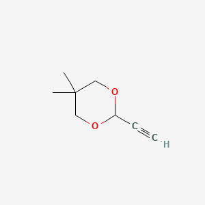 molecular formula C8H12O2 B13838559 2-Ethynyl-5,5-dimethyl-1,3-dioxane 