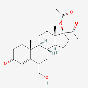 6(Alpha/Beta)-Hydroxymethyl Megestrol Acetate (Megestrol Acetate Impurity)(Mixture of Diastereomers)