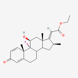 molecular formula C24H31FO4 B13838573 1,2-Propanedione Bis(2,4-dinitrophenylhydrazone); Methylglyoxal Bis[(2,4-dinitrophenyl)hydrazone]; Bis[(2,4-dinitrophenyl)hydrazone]pyruvaldehyde 