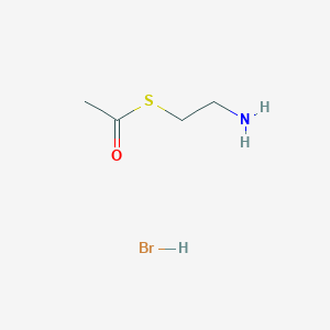 molecular formula C4H10BrNOS B1383858 1-[(2-Aminoethyl)sulfanyl]ethan-1-one hydrobromide CAS No. 2099148-28-2