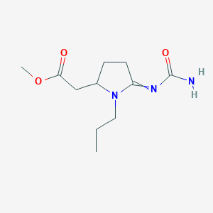 Methyl 2-(5-carbamoylimino-1-propylpyrrolidin-2-yl)acetate