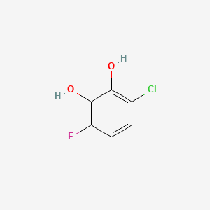 molecular formula C6H4ClFO2 B13838608 3-Chloro-6-fluorobenzene-1,2-diol 