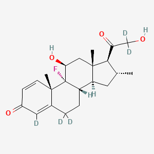 molecular formula C22H29FO4 B13838617 Desoxymetasone-D5 (Major) 