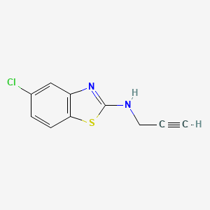 molecular formula C10H7ClN2S B13838619 5-chloro-N-prop-2-ynyl-1,3-benzothiazol-2-amine 