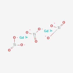 molecular formula Gd2O9Ti3 B13838628 Dioxido(oxo)titanium;gadolinium(3+) 