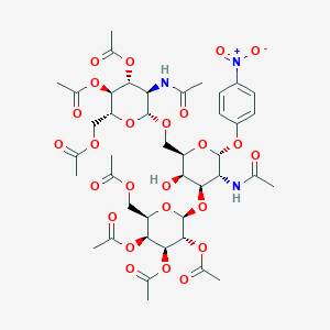 Gal2Ac3Ac4Ac6Ac(b1-3)[GlcNAc3Ac4Ac6Ac(b1-6)]GalNAc(a)-O-Ph(4-NO2)