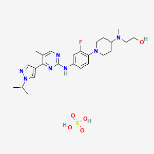 molecular formula C25H36FN7O5S B13838645 Flonoltinib maleate 