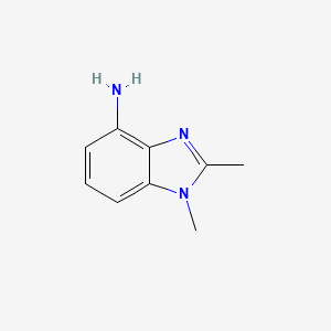 molecular formula C9H11N3 B13838676 1,2-Dimethyl-1H-benzoimidazol-4-ylamine 