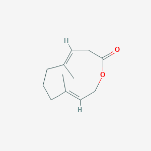 (4E,9E)-5,9-dimethyl-1-oxacycloundeca-4,9-dien-2-one