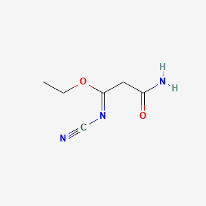 Ethyl 3-Amino-N-cyano-3-oxopropanimidate