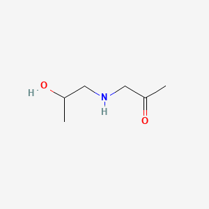 molecular formula C6H13NO2 B13838753 1-(2-Hydroxypropylamino)propan-2-one 