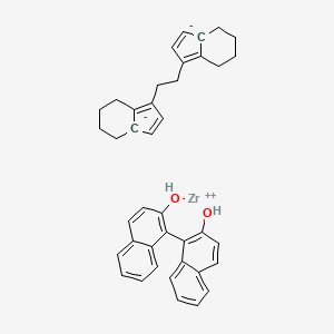 1-(2-hydroxynaphthalen-1-yl)naphthalen-2-ol;1-[2-(4,5,6,7-tetrahydroinden-3a-id-1-yl)ethyl]-4,5,6,7-tetrahydroinden-3a-ide;zirconium(2+)