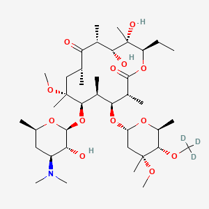 molecular formula C39H71NO13 B13838772 4'',6-Di-O-methylerythromycin-d3 