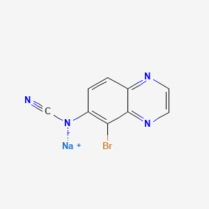 molecular formula C9H4BrN4Na B13838780 (5-Bromo-6-quinoxalinyl)cyanamide 