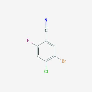 molecular formula C7H2BrClFN B1383879 5-Bromo-4-chloro-2-fluorobenzonitrile CAS No. 1824089-00-0