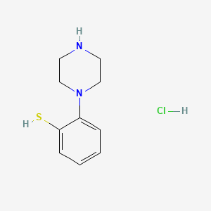 molecular formula C10H15ClN2S B13838792 2-(1-Piperazinyl)-benzenethiol Hydrochloride 