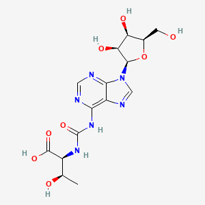 (2S,3R)-2-[[9-[(2R,3S,4R,5R)-3,4-dihydroxy-5-(hydroxymethyl)oxolan-2-yl]purin-6-yl]carbamoylamino]-3-hydroxybutanoic acid