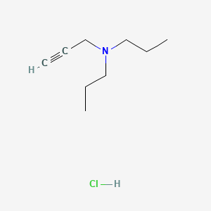 molecular formula C9H18ClN B13838917 3-Di-N-propylamino-1-propyne Hydrochloride 