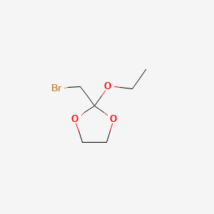 molecular formula C6H11BrO3 B13838933 2-(Bromomethyl)-2-ethoxy-1,3-dioxolane 