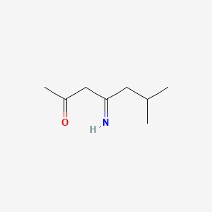 2-Heptanone, 4-imino-6-methyl-