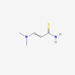 molecular formula C5H10N2S B13838952 2-Propenethioamide, 3-(dimethylamino)- 