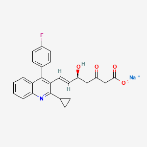 (5S,6E)-7-[2-Cyclopropyl-4-(4-fluorophenyl)-3-quinolinyl]-5-hydroxy-3-oxo-6-heptenoic Acid Sodium Salt