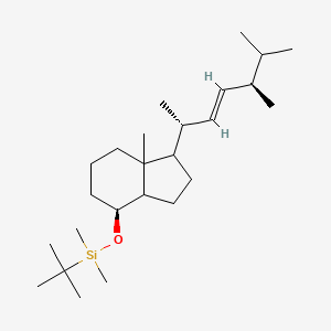 tert-Butyl({[(4S)-1-[(2R,3E,5R)-5,6-dimethylhept-3-en-2-yl]-7a-methyl-octahydro-1H-inden-4-yl]oxy})dimethylsilane