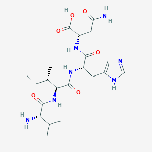 (S)-4-amino-2-((S)-2-((2S,3S)-2-((S)-2-amino-3-methylbutanamido)-3-methylpentanamido)-3-(1H-imidazol-4-yl)propanamido)-4-oxobutanoic acid