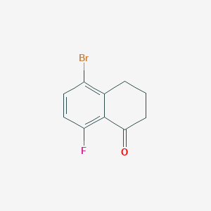 molecular formula C10H8BrFO B1383899 5-Bromo-8-fluoro-3,4-dihydronaphthalen-1(2H)-one CAS No. 1260010-73-8