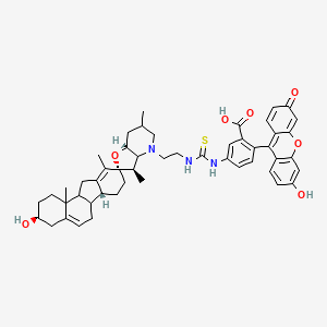 N-(5-Fluoresceinyl)-N'-(2-cyclopamineethyl)thiourea