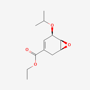 molecular formula C12H18O4 B13839017 (1S,5R,6S)-5-Isopropoxy-7-oxabicyclo[4.1.0]hept-3-ene-3-carboxylic Acid Ethyl Ester 