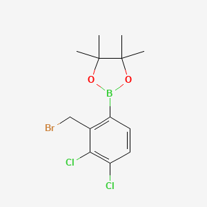 molecular formula C13H16BBrCl2O2 B1383905 2-[2-(溴甲基)-3,4-二氯苯基]-4,4,5,5-四甲基-1,3,2-二恶杂硼烷 CAS No. 1030832-48-4