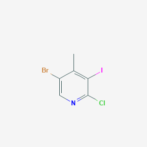 molecular formula C6H4BrClIN B1383913 5-Bromo-2-chloro-3-iodo-4-methylpyridine CAS No. 1823378-46-6