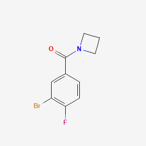 molecular formula C10H9BrFNO B1383915 1-(3-Bromo-4-fluorobenzoyl)azetidine CAS No. 1862425-27-1