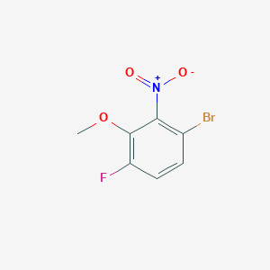 molecular formula C7H5BrFNO3 B1383920 1-Bromo-4-fluoro-3-methoxy-2-nitrobenzene CAS No. 1805501-88-5