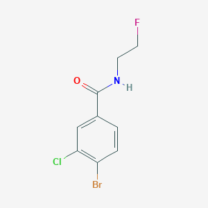 molecular formula C9H8BrClFNO B1383927 4-Bromo-3-chloro-N-(2-fluoroethyl)benzamide CAS No. 1866182-34-4