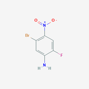 molecular formula C6H4BrFN2O2 B1383928 5-Bromo-2-fluoro-4-nitroaniline CAS No. 1805555-94-5
