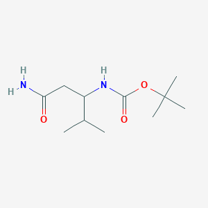 Tert-butyl N-(1-carbamoyl-3-methylbutan-2-YL)carbamate