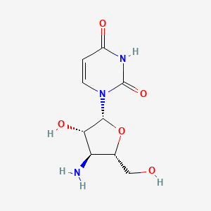 1-[(2R,3S,4S,5S)-4-amino-3-hydroxy-5-(hydroxymethyl)oxolan-2-yl]pyrimidine-2,4-dione