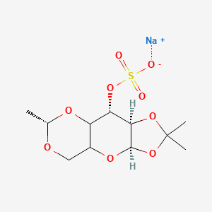 sodium;[(3R,7R,8S,11S)-5,5,11-trimethyl-2,4,6,10,12-pentaoxatricyclo[7.4.0.03,7]tridecan-8-yl] sulfate