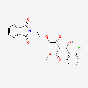 2-[(2-Chlorophenyl)-beta-hydroxy-methyl]-4-[2-(1,3-dihydro-1,3-dioxo-2H-isoindol-2-yl)ethoxy]-3-oxobutanoic Acid Ethyl Ester